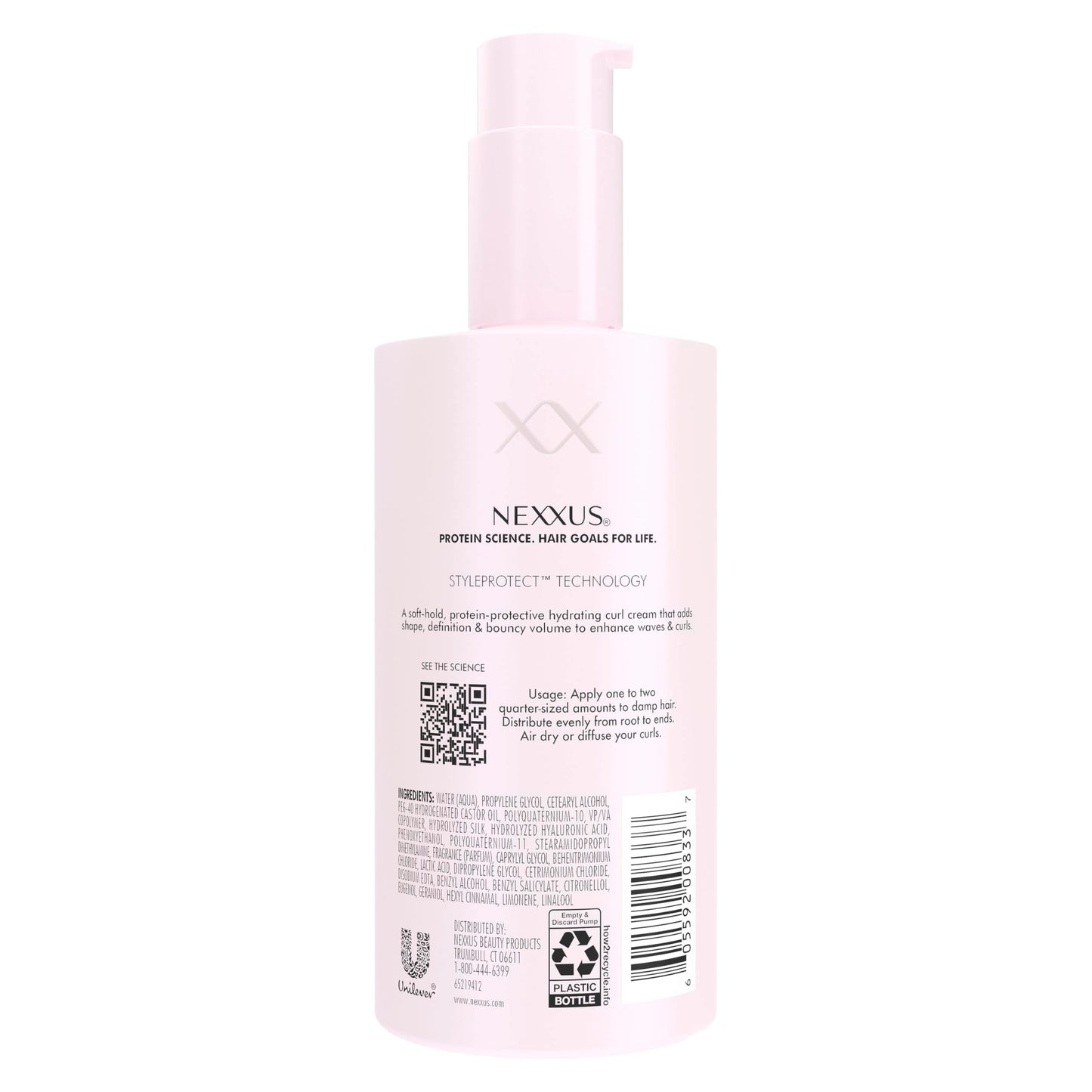 White Smoke Nexxus Styling Curl Define Curl Cream Climate Control Gel Cream Hair Cream Powered by Styleprotect Technology 8 oz