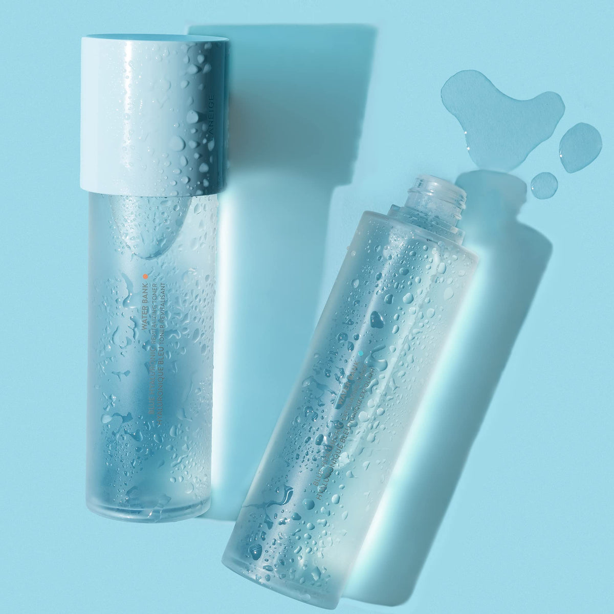 Sky Blue LANEIGE Water Bank Blue Hyaluronic Exfoliating Toner