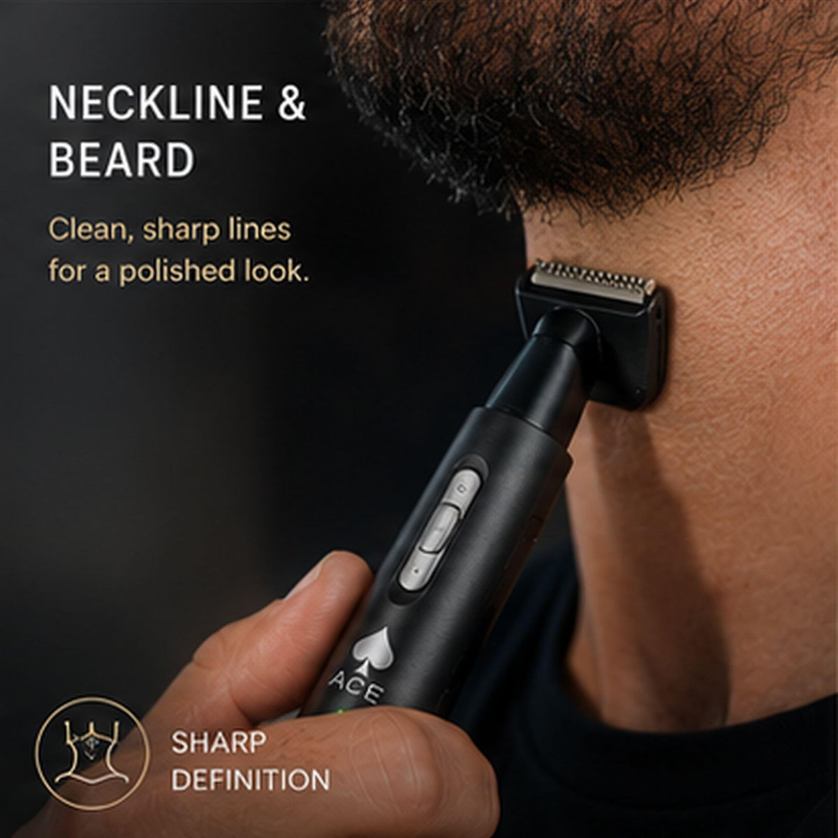 Black StyleCraft Ace Multipurpose Micro Hair Trimmer 3 in 1 Grooming Trimmer