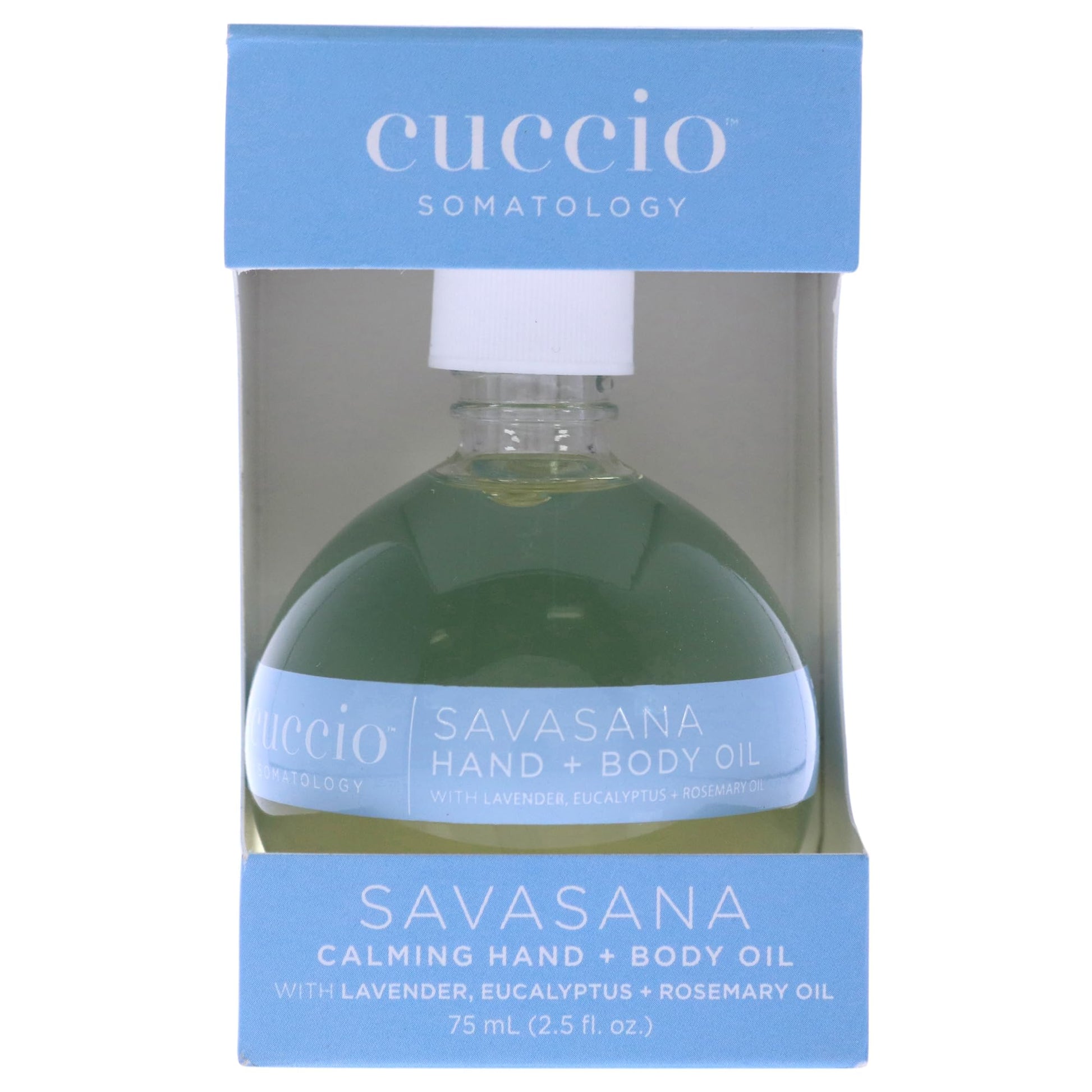 Light Slate Gray cuccio SOMATOLOGY Savasana Calming Hand and Body Oil - Intensely Moisturizing And Hydrating Blend - Made With Lavender, Eucalyptus, And Rosemary Oils - Soothe Your Mind And Nourish Your Body - 2.5 Oz