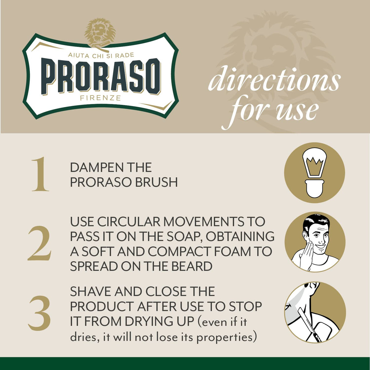 Antique White Proraso Shaving Soap