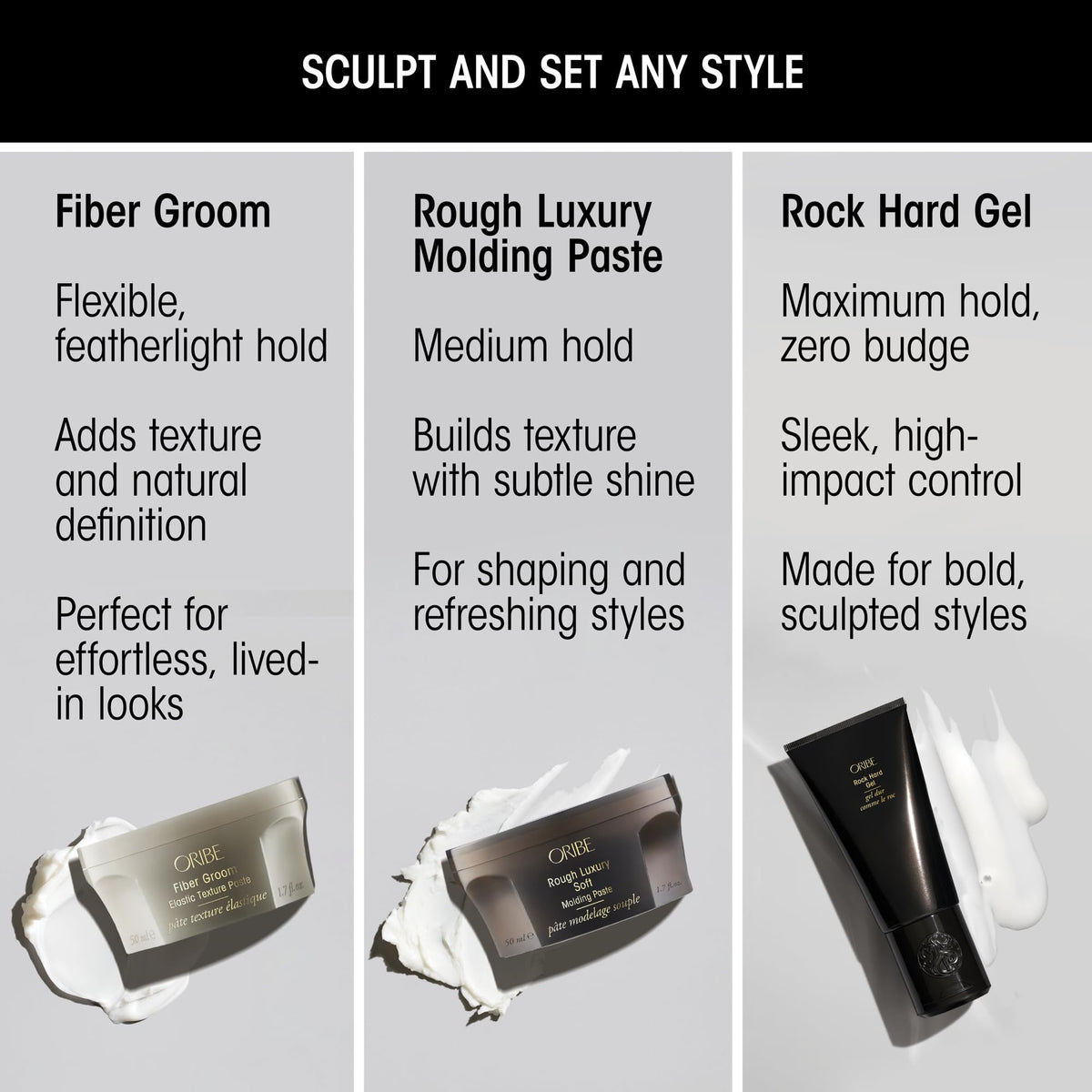 Light Gray ORIBE Women's Rock Hard Gel