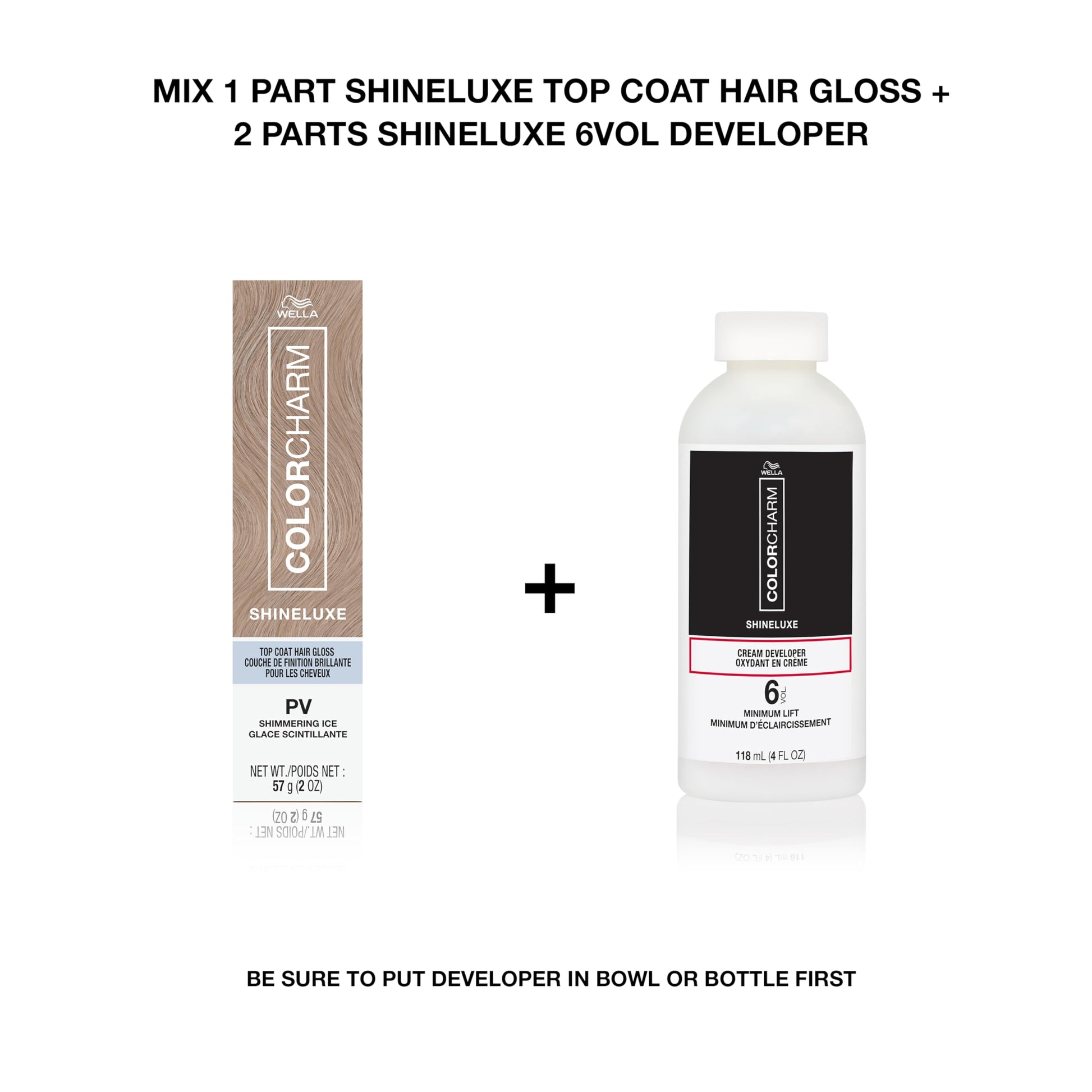 White Smoke COLORCHARM ShineLuxe Cream Developer | 4 Fl Oz. | 118 ml