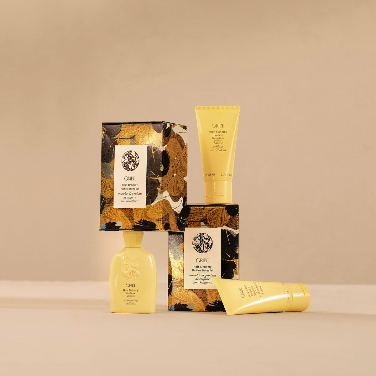 Tan Hair Alchemy Heatless Styling Set