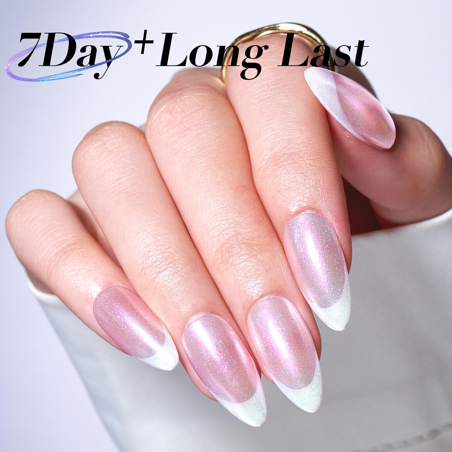 Lavender AZUREBEAUTY Chrome Quick Dry Nail Polish | Shine Pearl, Natural Lustrous Enamel | DIY Manicure & Pedicure with Chrome Finish