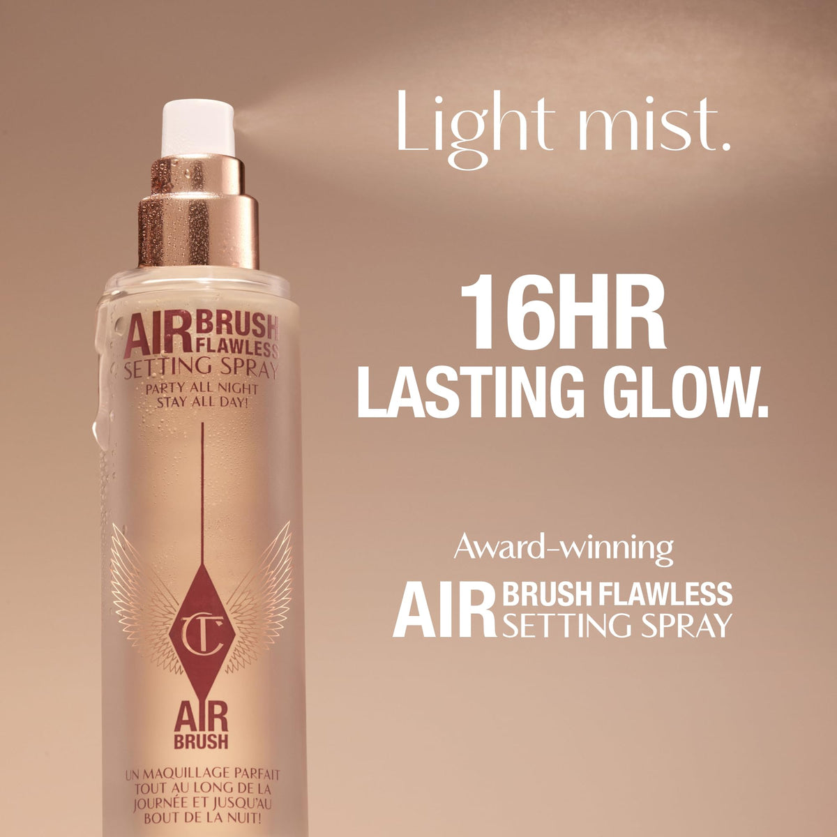 Rosy Brown Charlotte Tilbury Airbrush Flawless Setting Spray - Hydrating & Waterproof