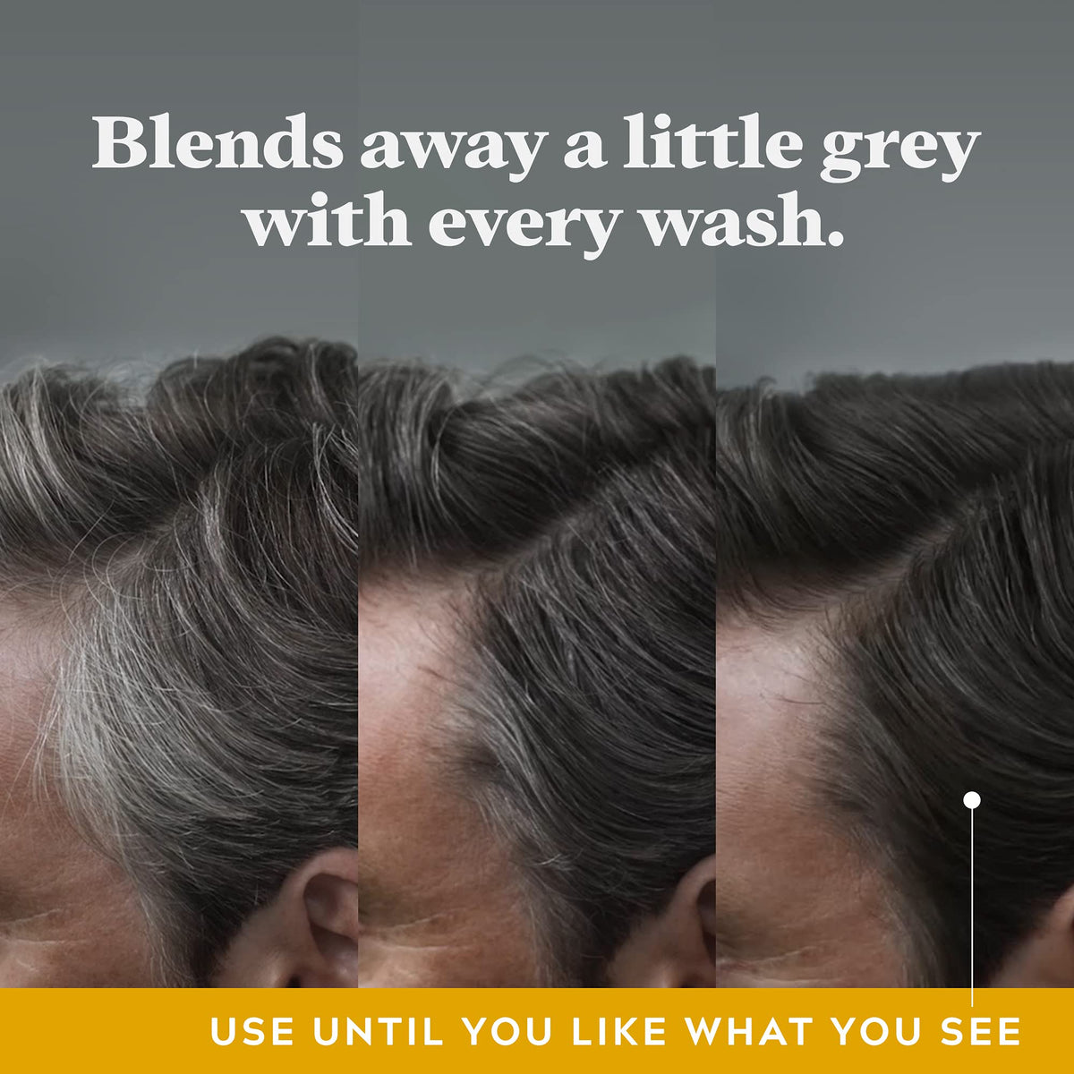 Dark Slate Gray Just For Men Control GX Grey Reducing 2-in-1 Shampoo and Conditioner, Gradual Hair Color for Stronger and Healthier Hair, 4 Fl Oz - Pack of 3 (Packaging May Vary)