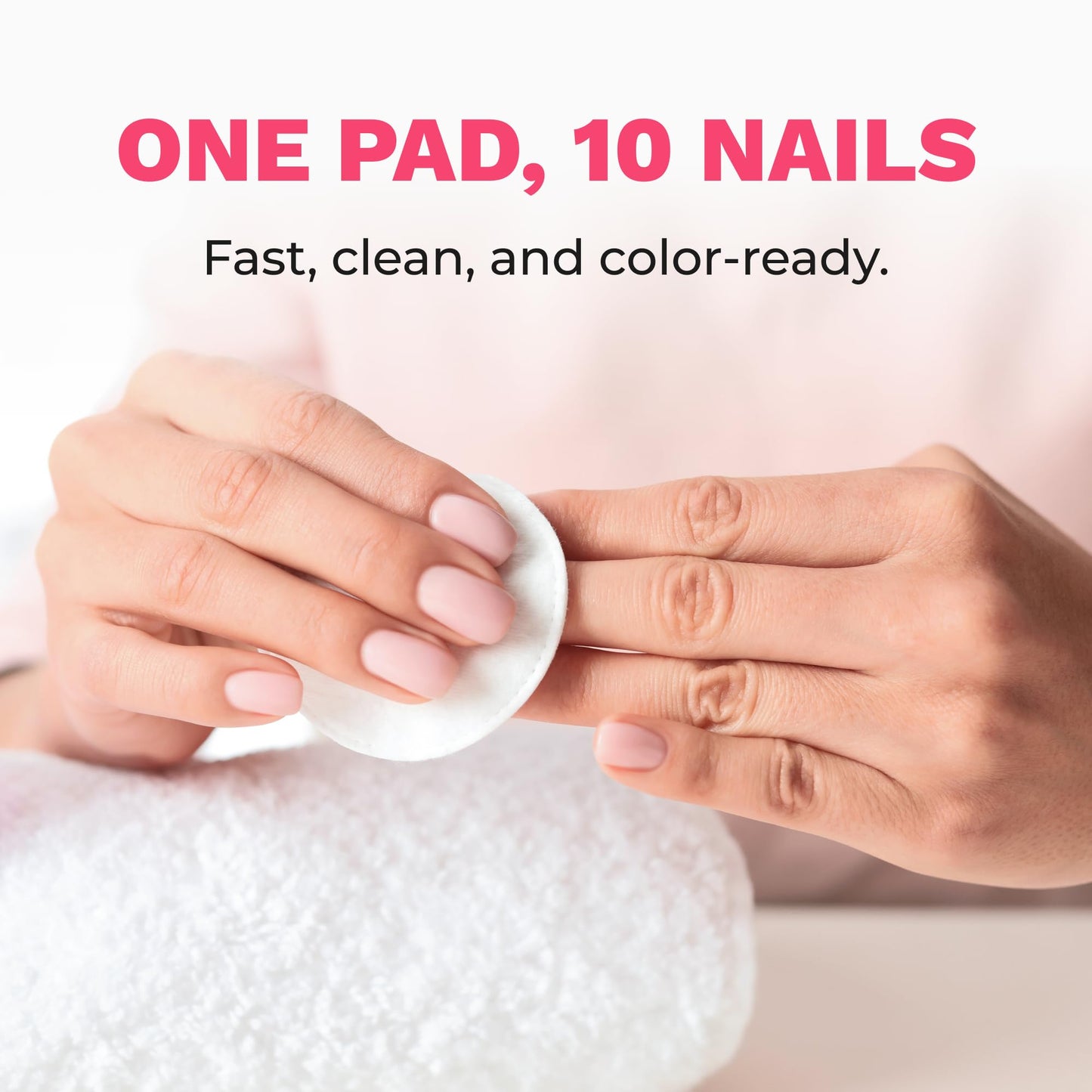 Lavender Diamond Wipes Nail Polish Remover Wipes with Aloe Vera, Acetone Nail Polish Remover Pads, 50 Individually Wrapped Nail Polish Wipes