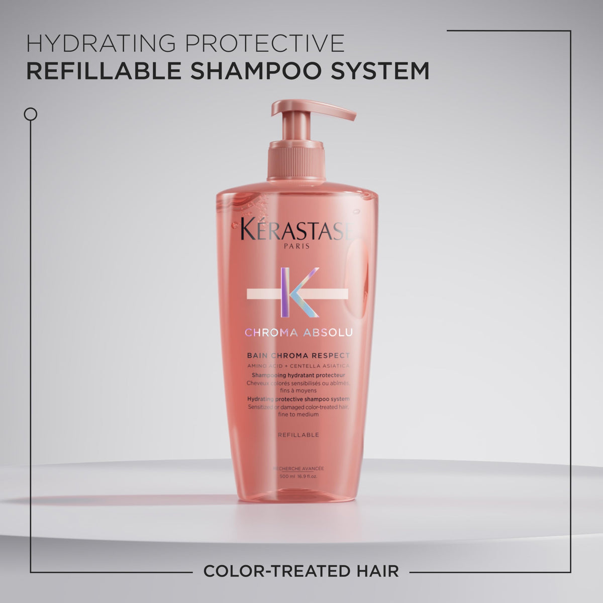 Light Gray KÉRASTASE Chroma Absolu Shampoo for Fine to Medium Color-Treated Hair