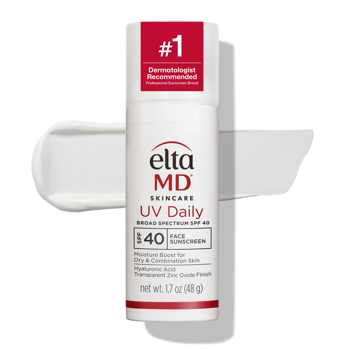 White Smoke EltaMD UV Daily Deep Tinted Face Sunscreen Moisturizer, SPF 40, 1.7 oz