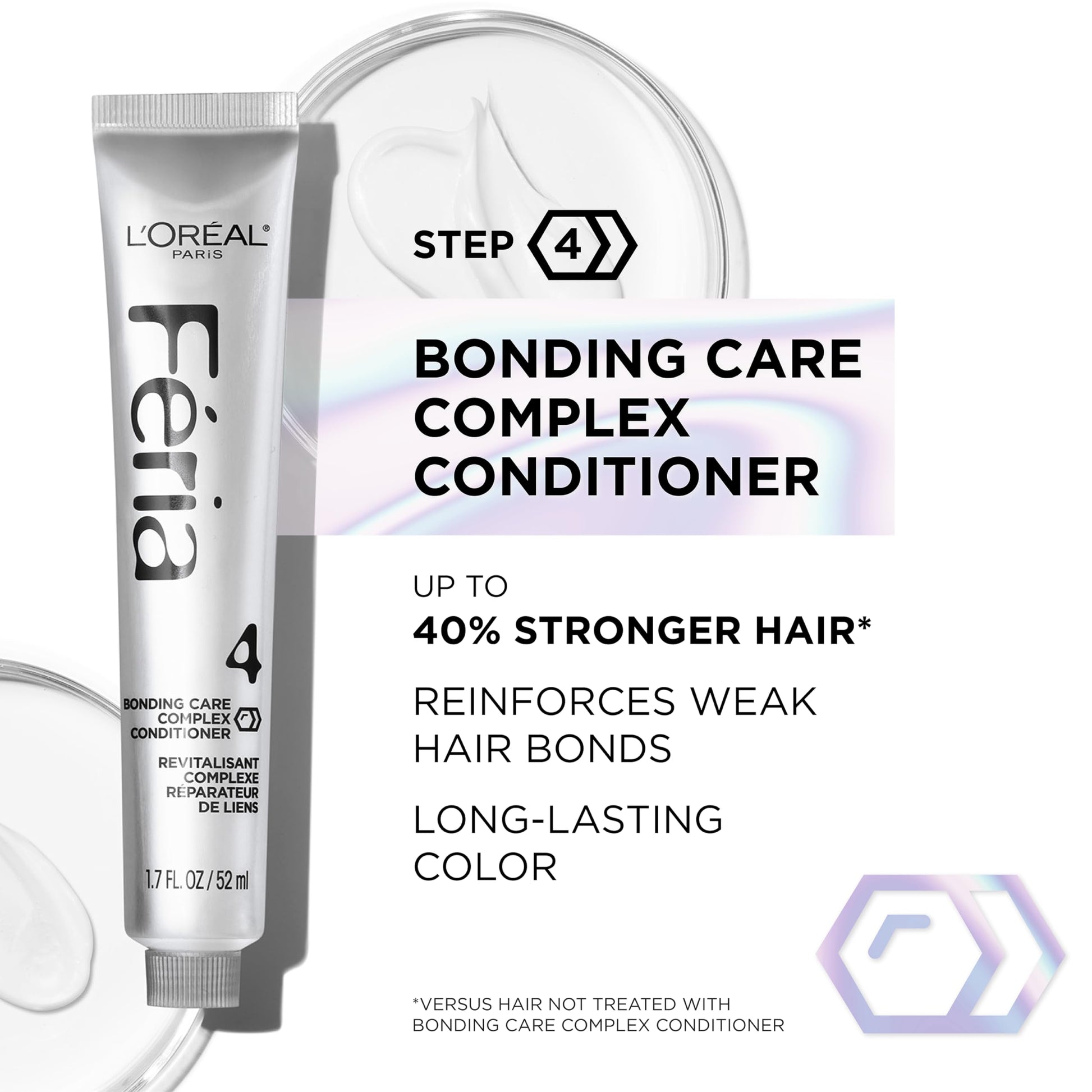 White Smoke L’Oreal Paris Feria Platinum Bounce Bond Care Lightening System, Lifts Up To 8 Levels, Includes Anti Brass Purple Conditioner, Platinum Bounce, 1 Hair Dye Kit