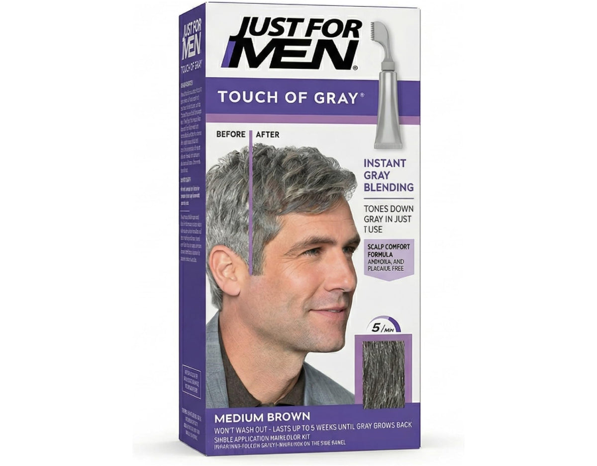 Lavender Just For Men Touch Of Gray Hair Treatment T-35 Medium Brown, 1 Each (Pack Of 4)