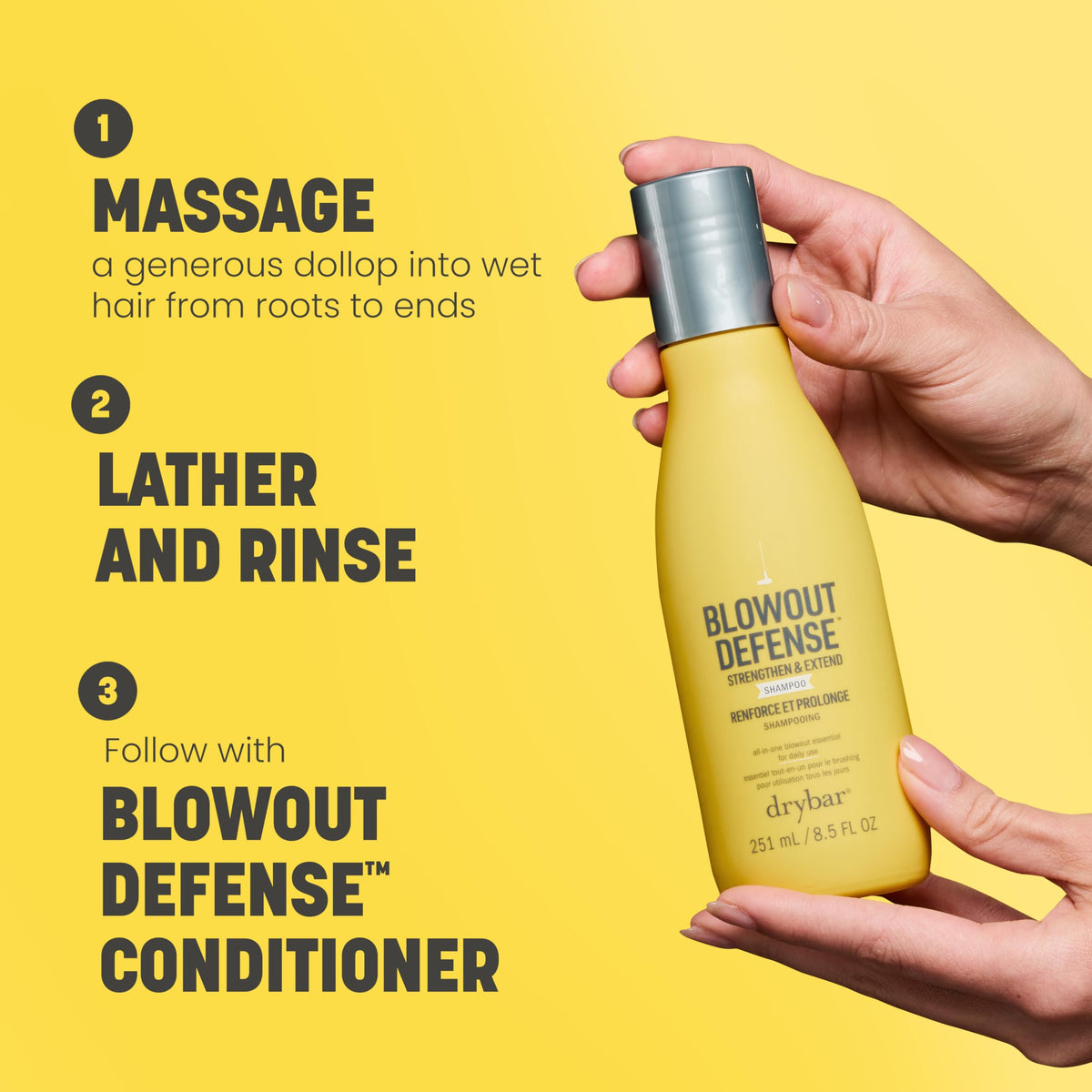 Light Goldenrod Drybar Blowout Defense Strengthen & Extend Shampoo