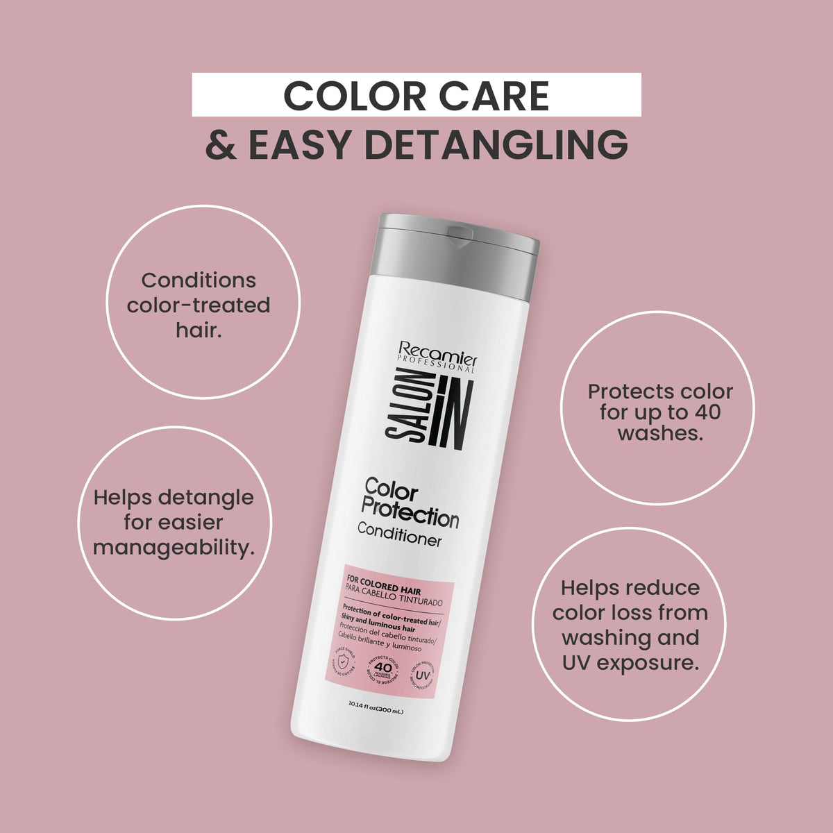 Dark Gray Salon In Color Protection Conditioner for Color-Treated Hair, Color Care