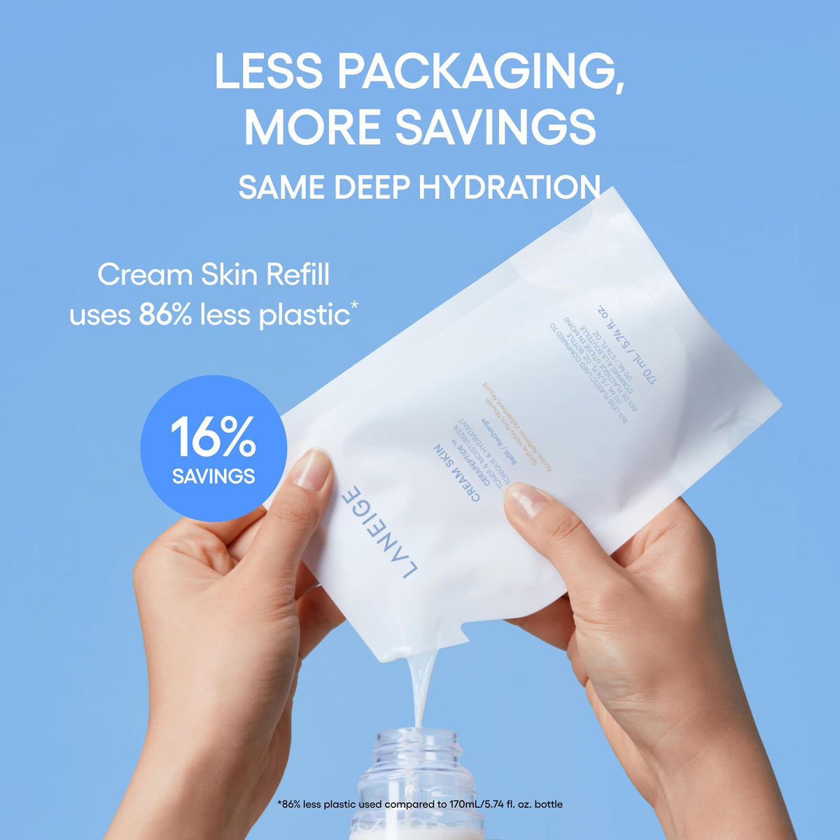 Sky Blue LANEIGE Cream Skin Face Hydrating Milky Toner | Korean Toner & Moisturizer