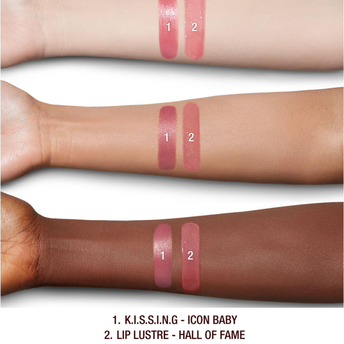 White Smoke Charlotte Tilbury Icon Baby Lip Duo Kit - Mini Lipstick & Full Size Gloss