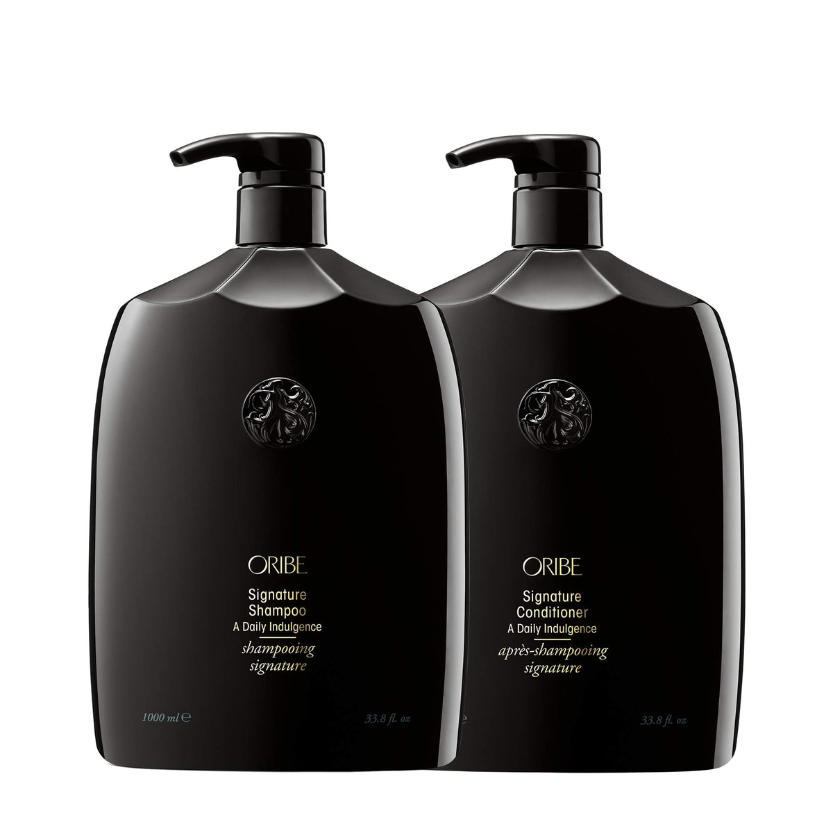 Black Oribe Signature Shampoo & Conditioner Set - Hydrates Hair & Adds Shine