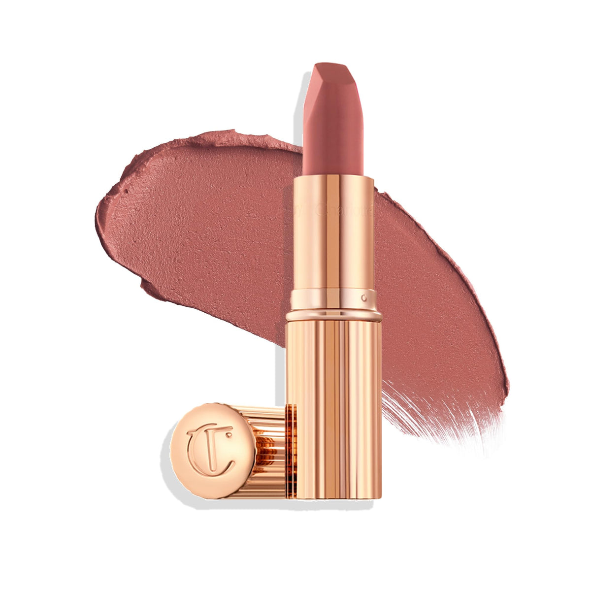 White Smoke Charlotte Tilbury Matte Revolution Lipstick - Long Lasting, Hydrating