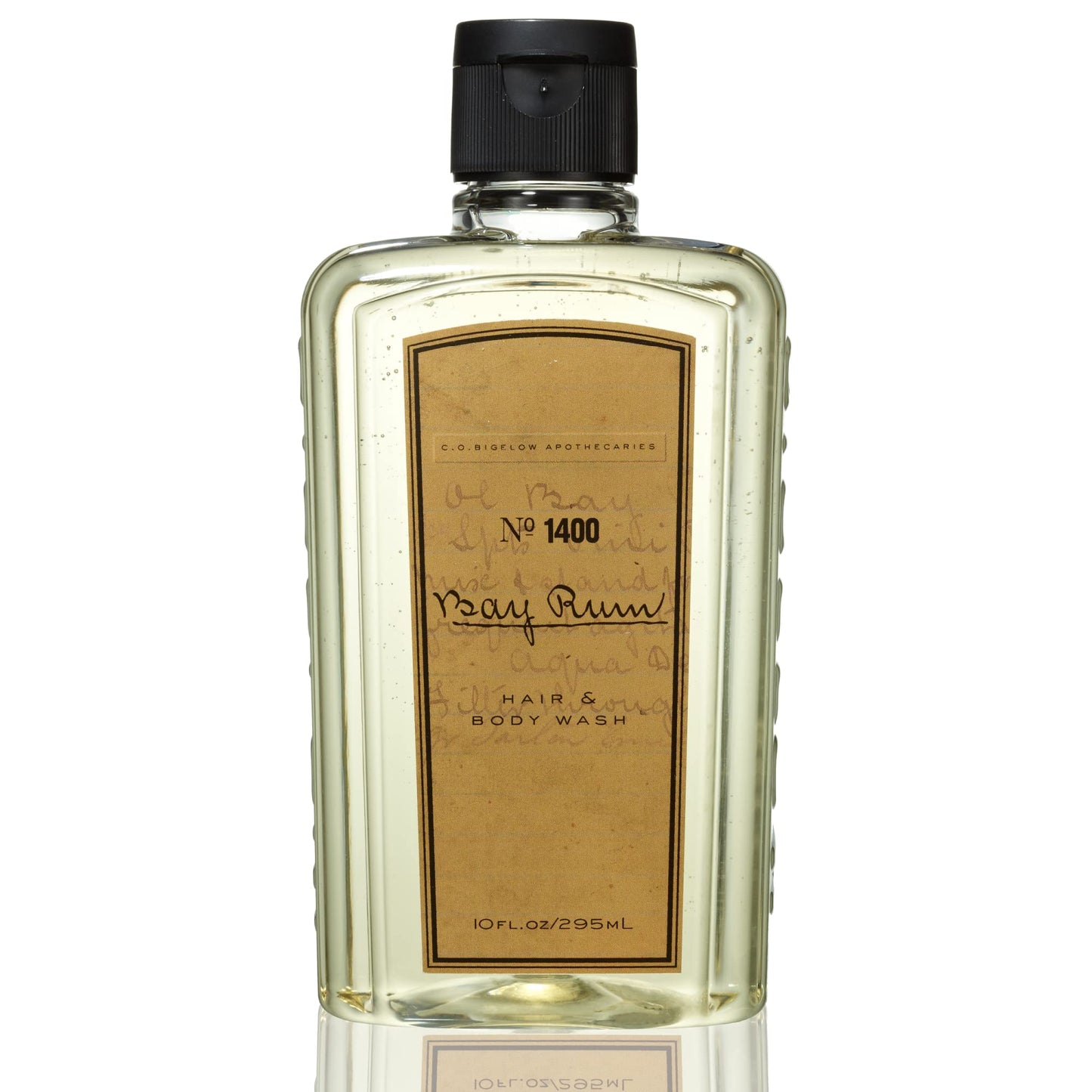 White Smoke C.O. Bigelow Bay Rum Hair & Body Wash for Men, Citrus Spice Scented Men's 2 in 1 Shampoo & Body Wash with Aloe Vera, 10 Fl Oz