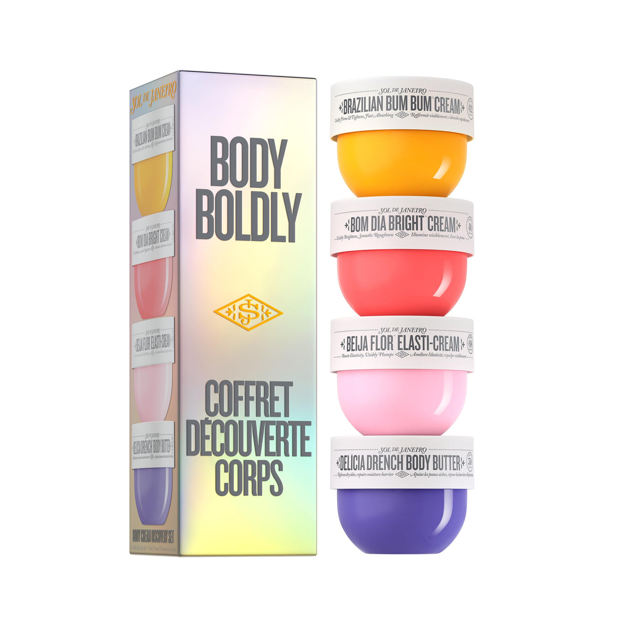 White Smoke Sol de Janeiro Body Boldly Body Cream Discovery Set - Amazon Exclusive