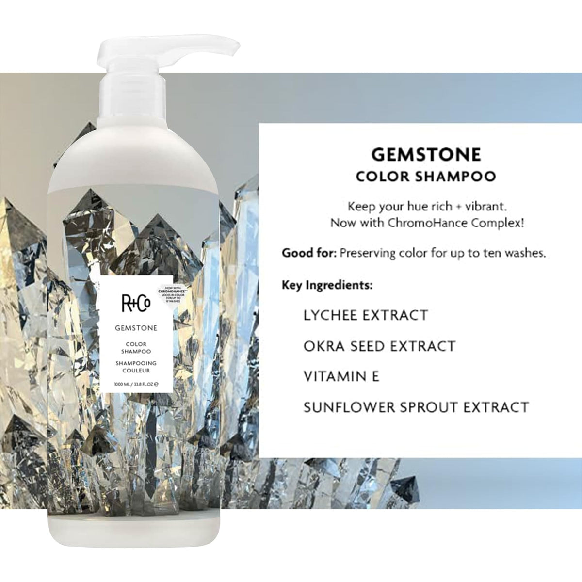 White Smoke R+Co Atlantis Moisturizing B5 Shampoo and Conditioner Set, 33.8 oz (2 Pack)