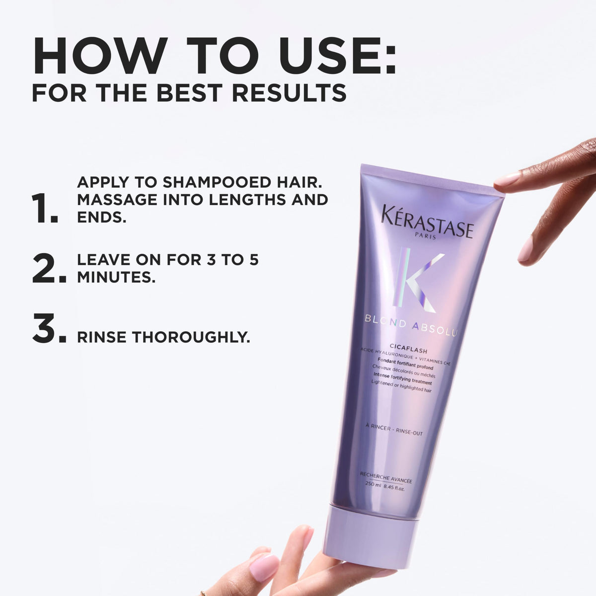 White Smoke Kerastase Blond Absolu Cicaflash Conditioner – For Lightened Hair