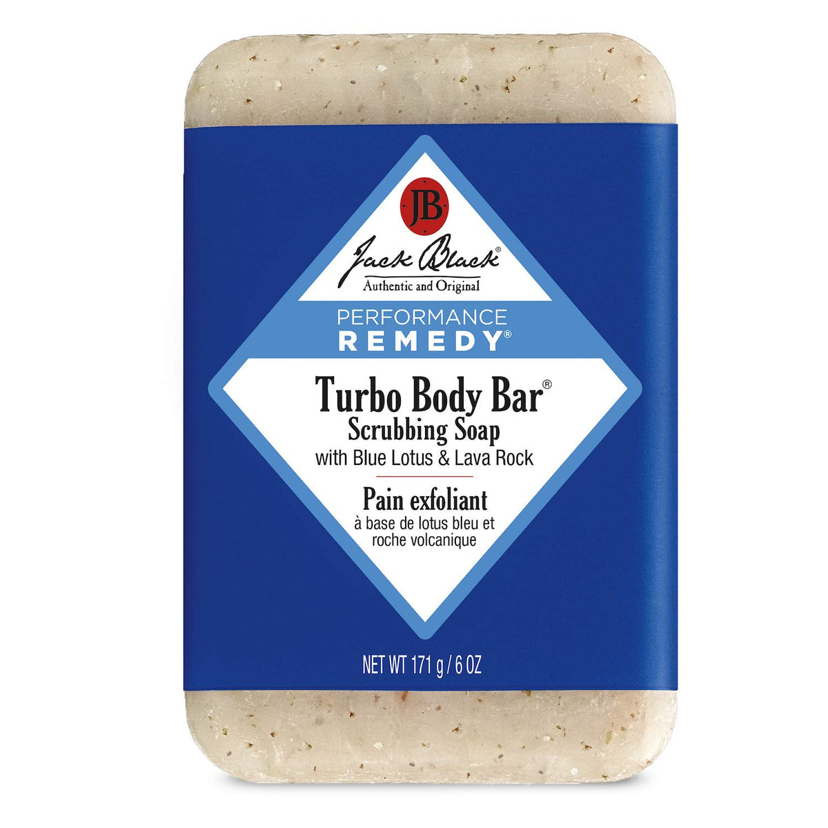 Midnight Blue Jack Black Turbo Body Bar Scrubbing Soap, Mens Bar Soap