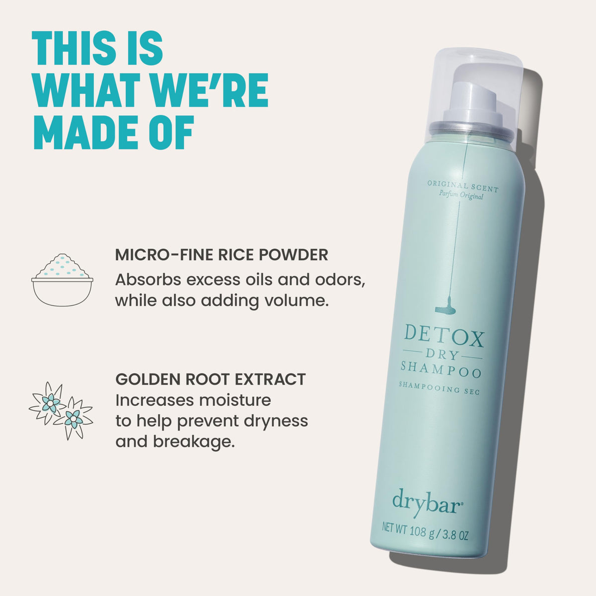Misty Rose Drybar The Clean Sweep Detox Duo Kit, Two 3.8 oz cans