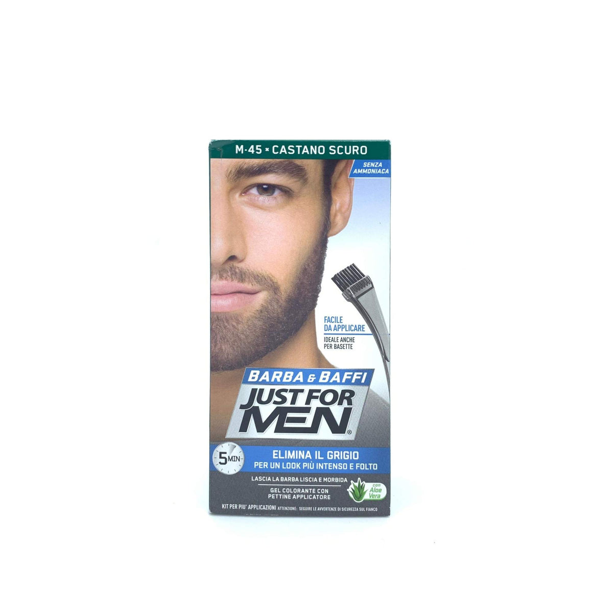 White Smoke Just for Men M45 Dark Brown For beard, moustache & sideburns