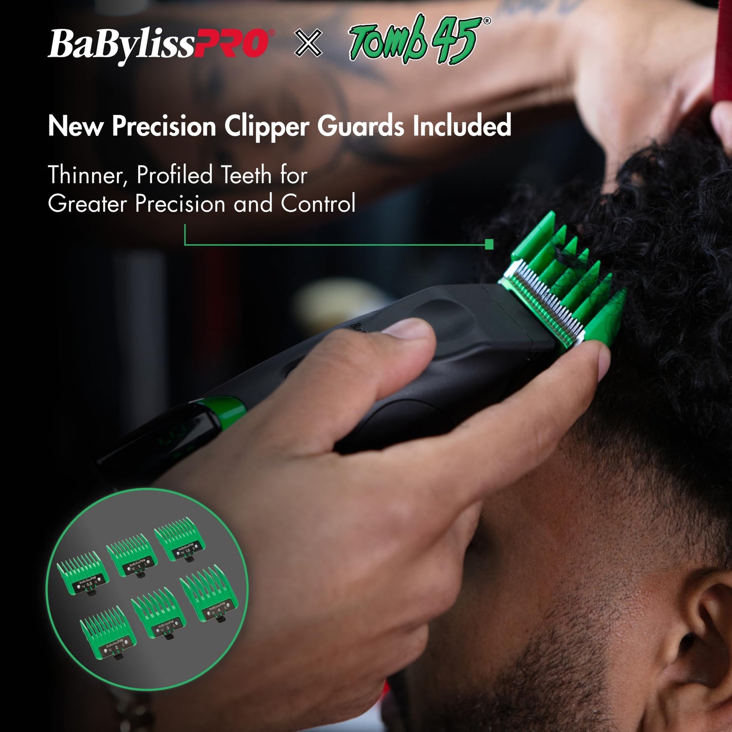 Black BaBylissPRO x Tomb45 Wireless-Charging Clipper and Trimmer Prepack