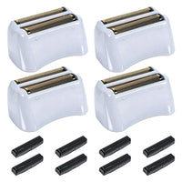 White Smoke 4 Sets Shaver Replacement Foil and Blades Compatible with Andis TS-1 TS-2 17150 17200 17235 17155 ProFoil Lithium Shaver, Stainless Steel Cutter Head