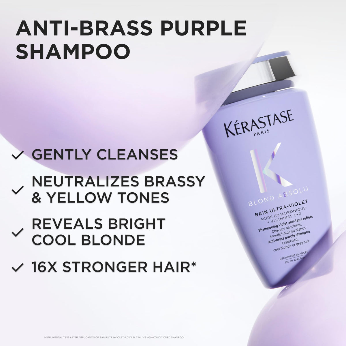 White Smoke Kerastase Blond Absolu Bain Ultra-Violet Shampoo – Neutralizes Brass