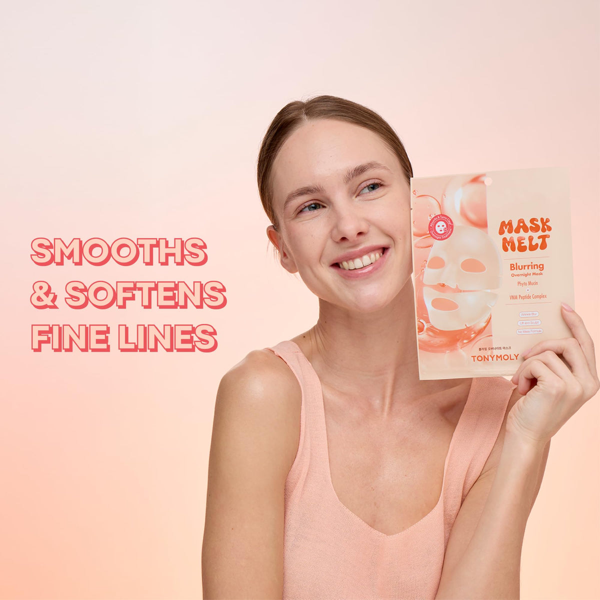 Bisque TONYMOLY Glass Skin Dreams Korean Overnight Face Mask Set - Collagen, PDRN