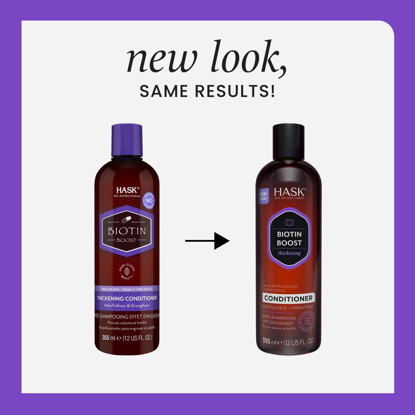 White Smoke Hask Biotin Boost Thickening Conditioner, 12 Fl Oz