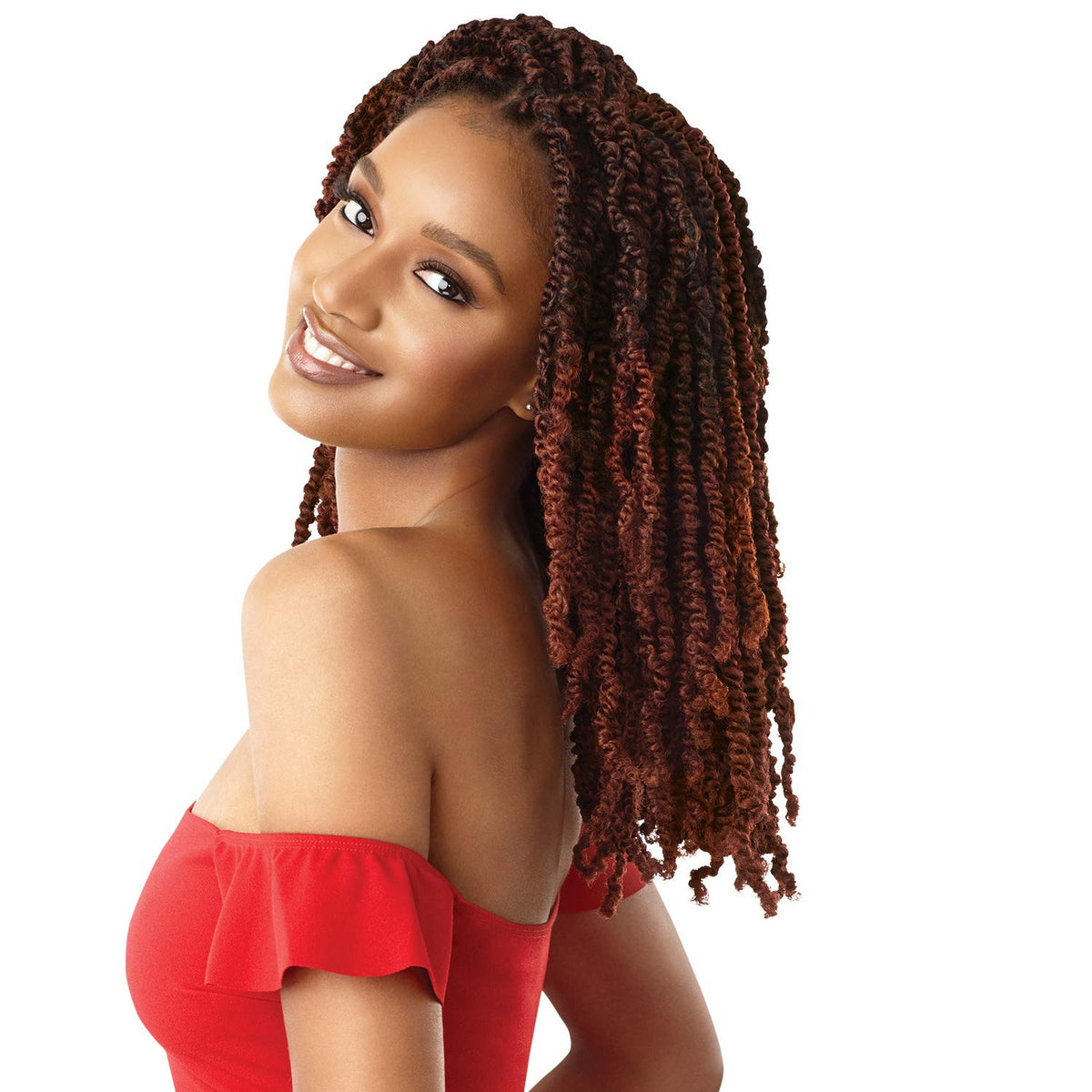 White Smoke MULTI PACK DEALS! Outre Crochet Braids X-Pression Twisted Up Wavy Bomb Twist 12 (1-PACK, 1B)