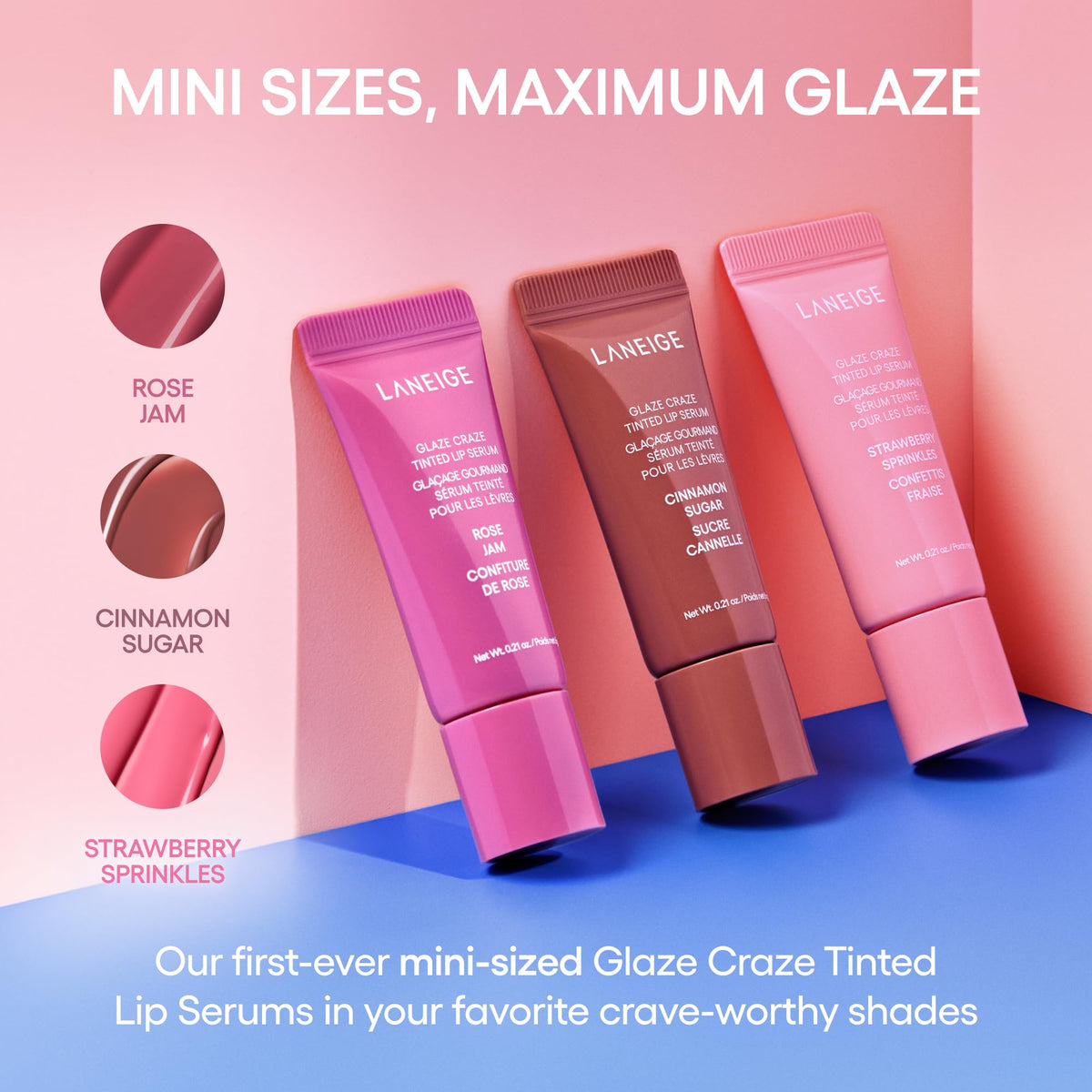 Light Pink LANEIGE Blurred Skin & Glowy Lips Set