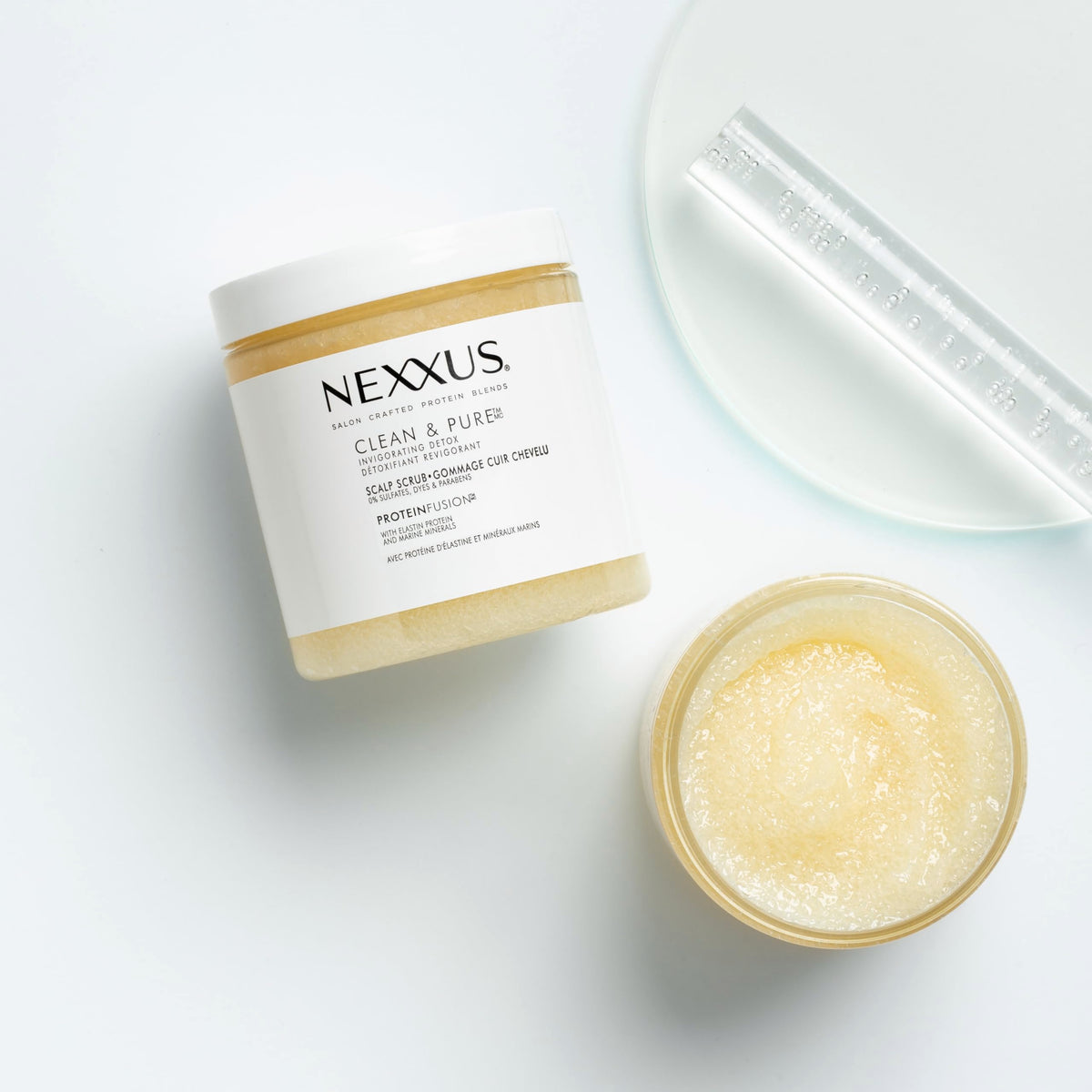 Lavender Nexxus Clean & Pure Hair Regimen Pack Shampoo, Conditioner and Scrub Detox Hair Products Sulfate Free, Silicone free, Paraben Free 3 Count