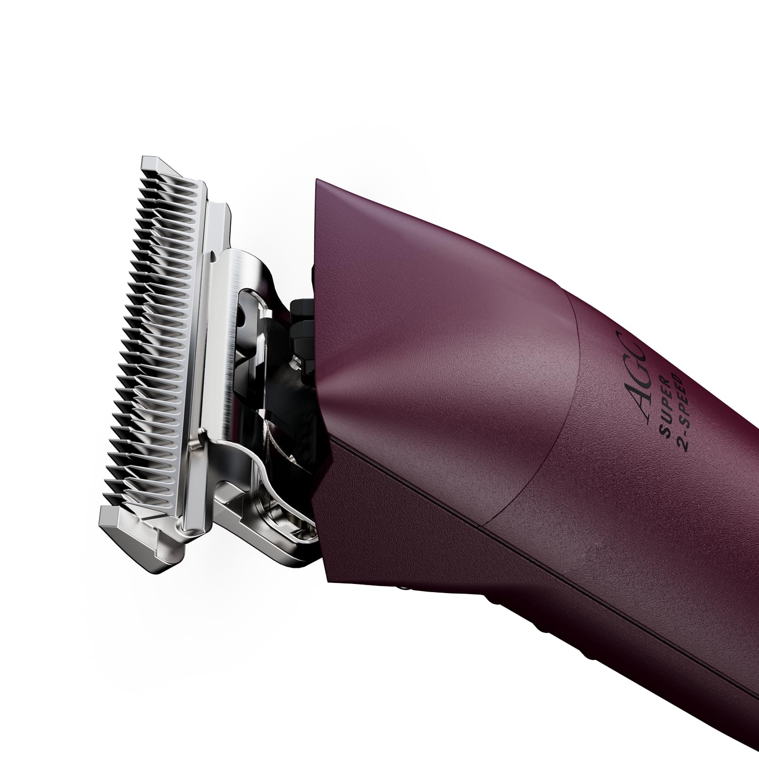 White Smoke Andis 23330 Professional AGC Super 2-Speed Horse Clipper with Detachable Blade - Cool & Quiet Running Design - Includes Ultra Edge Size T-84 Blade for Complete Horse Grooming - Burgundy
