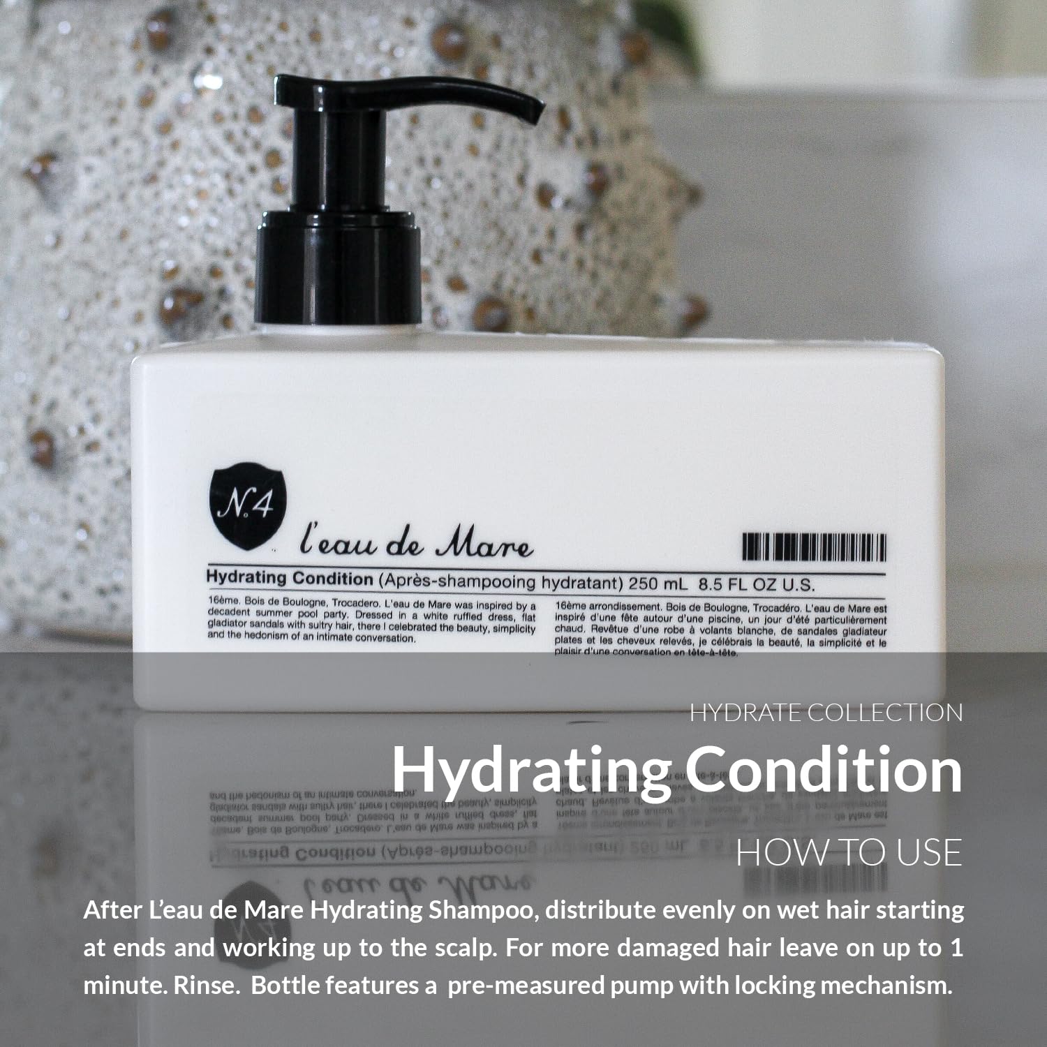 Light Slate Gray Number 4 Hydrating Hair Conditioner, Moisturizing Deep Conditioner for Dry, Damaged Hair, 8.5 oz