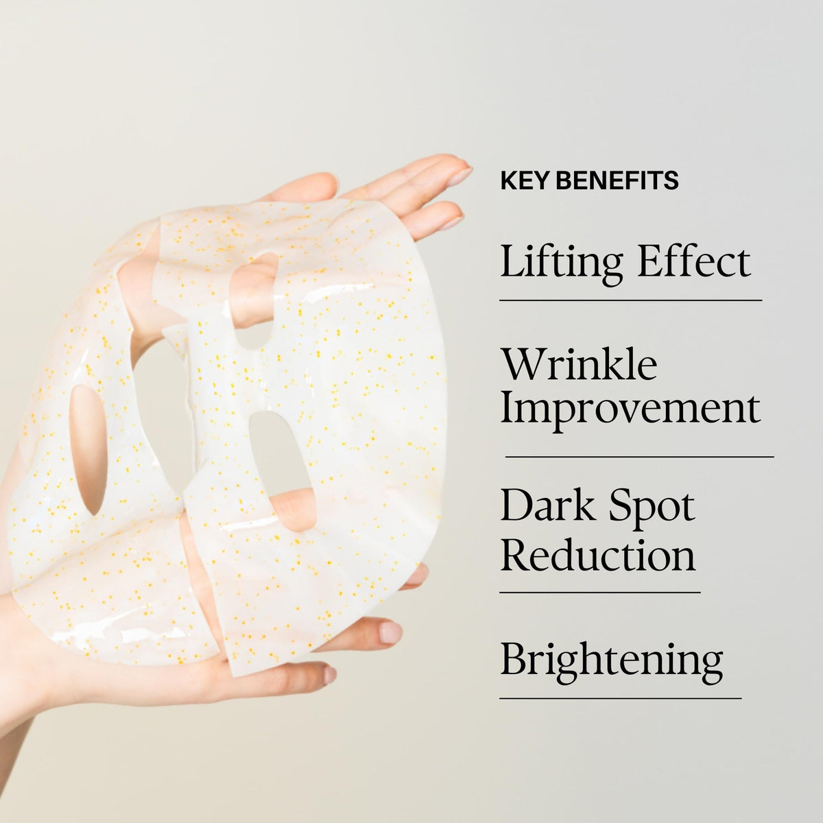 Light Gray Signature Vita Capsule Anti-Aging Hydrogel Mask 8-Shape (1 Sheet)