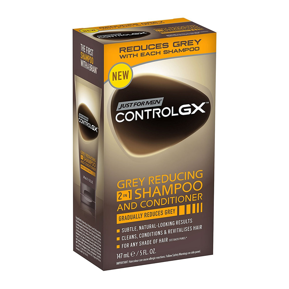 Dark Slate Gray Just For Men Control GX Gray Reducing 2-in-1 Shampoo 4 oz