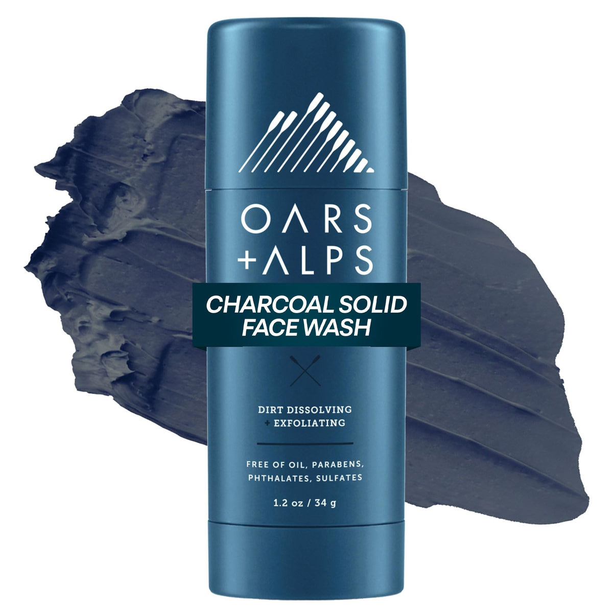 White Smoke Oars + Alps Exfoliating Face Wash Stick, Travel Friendly, 1pk, 1.2oz