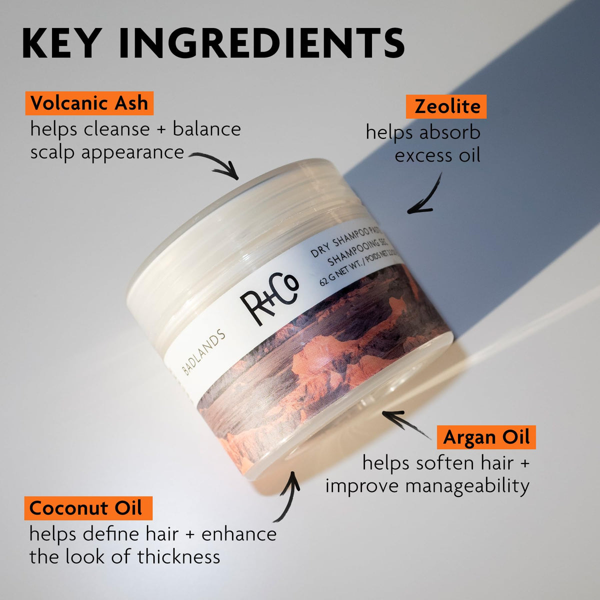 Gray R+Co BADLANDS Styling Paste, Relative Paradise Scent