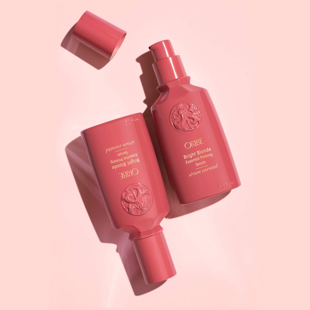 Misty Rose Oribe Bright Blonde Priming Serum - Tones & Eliminates Brassiness - 3.4oz