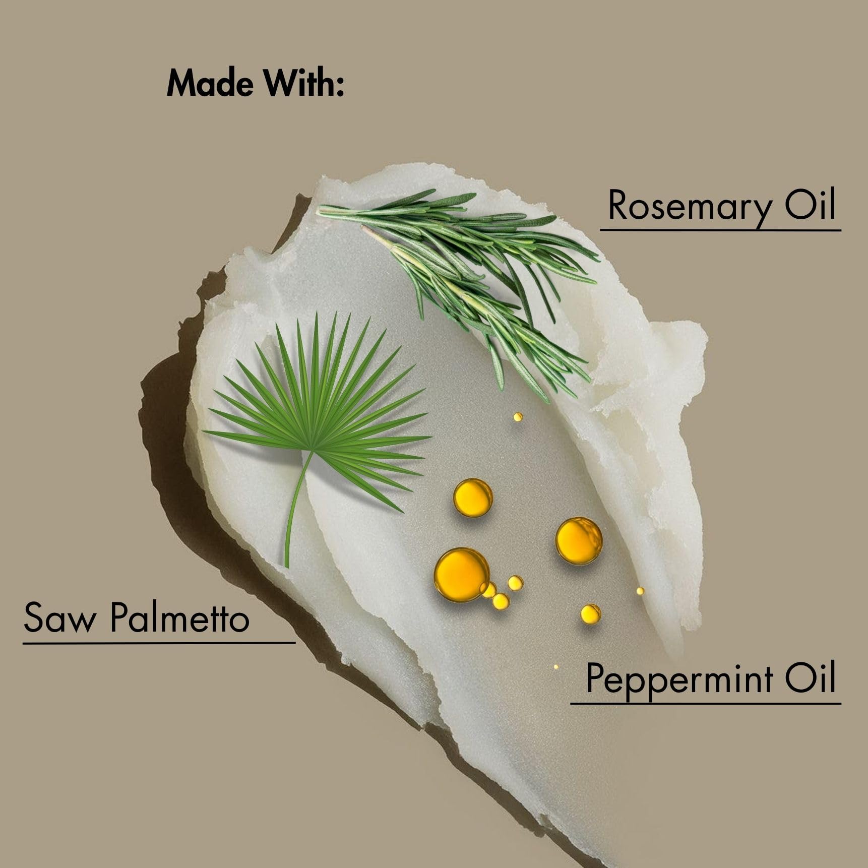 Rosy Brown As I Am Rosemary Water - 2 Fluid ounce - with Biotin & Saw Palmetto