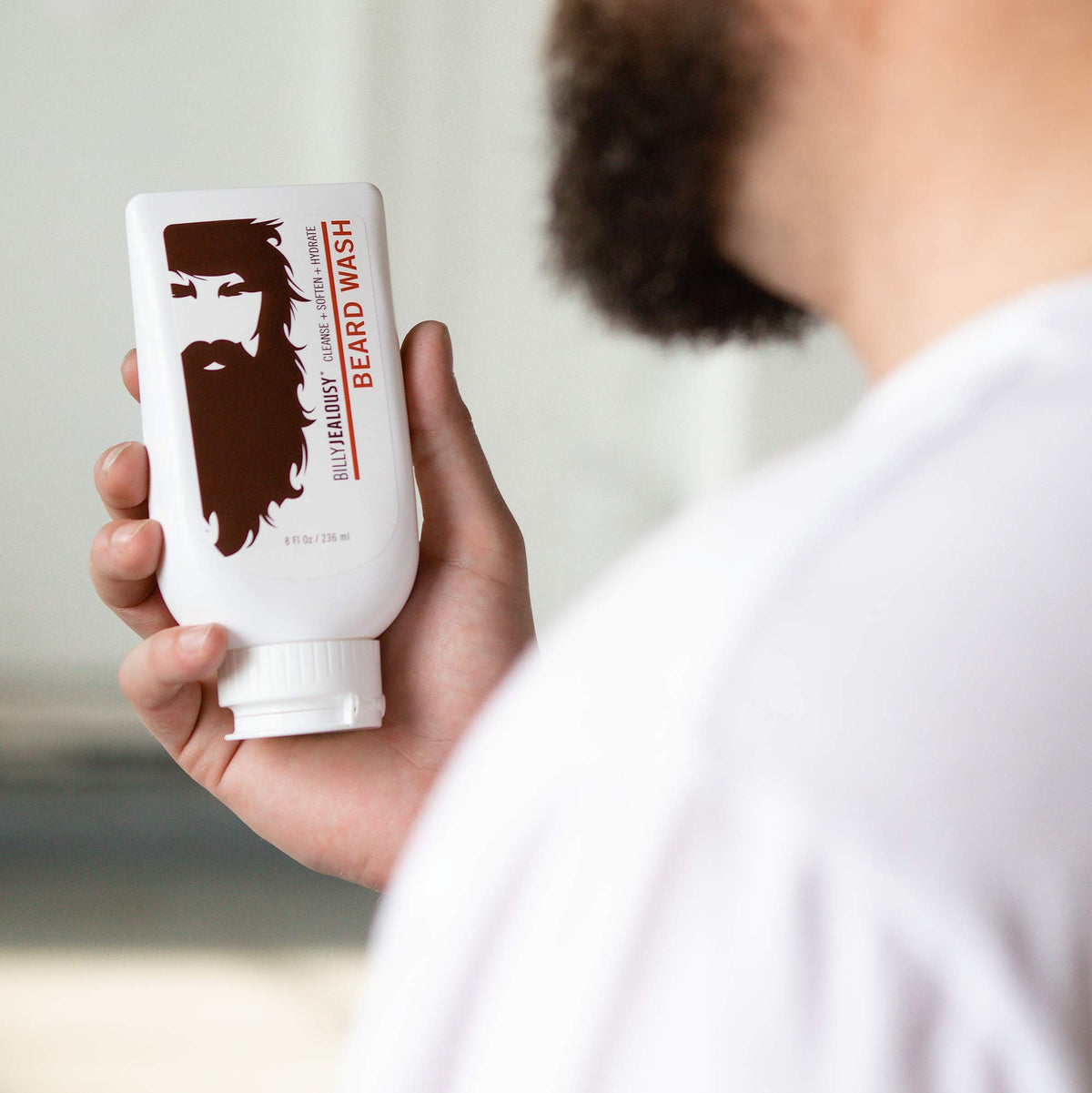 White Smoke Billy Jealousy Beard Wash Hydrating Mens Beard Shampoo 8 Fl Oz (Pack of 1)