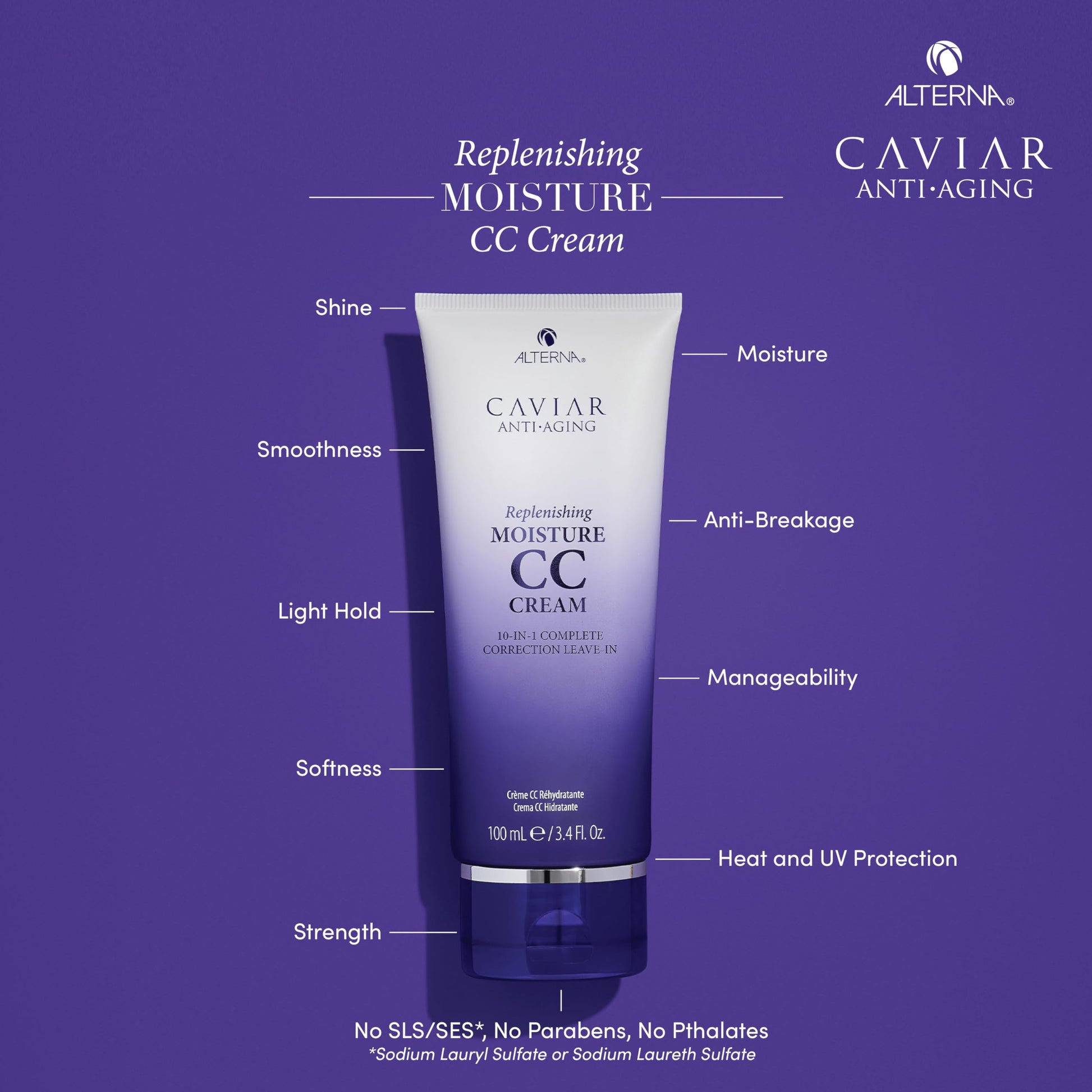 Dark Slate Blue Alterna Caviar Anti-Aging Replenishing Moisture CC Cream, 5.1 Ounce (Pack of 1)