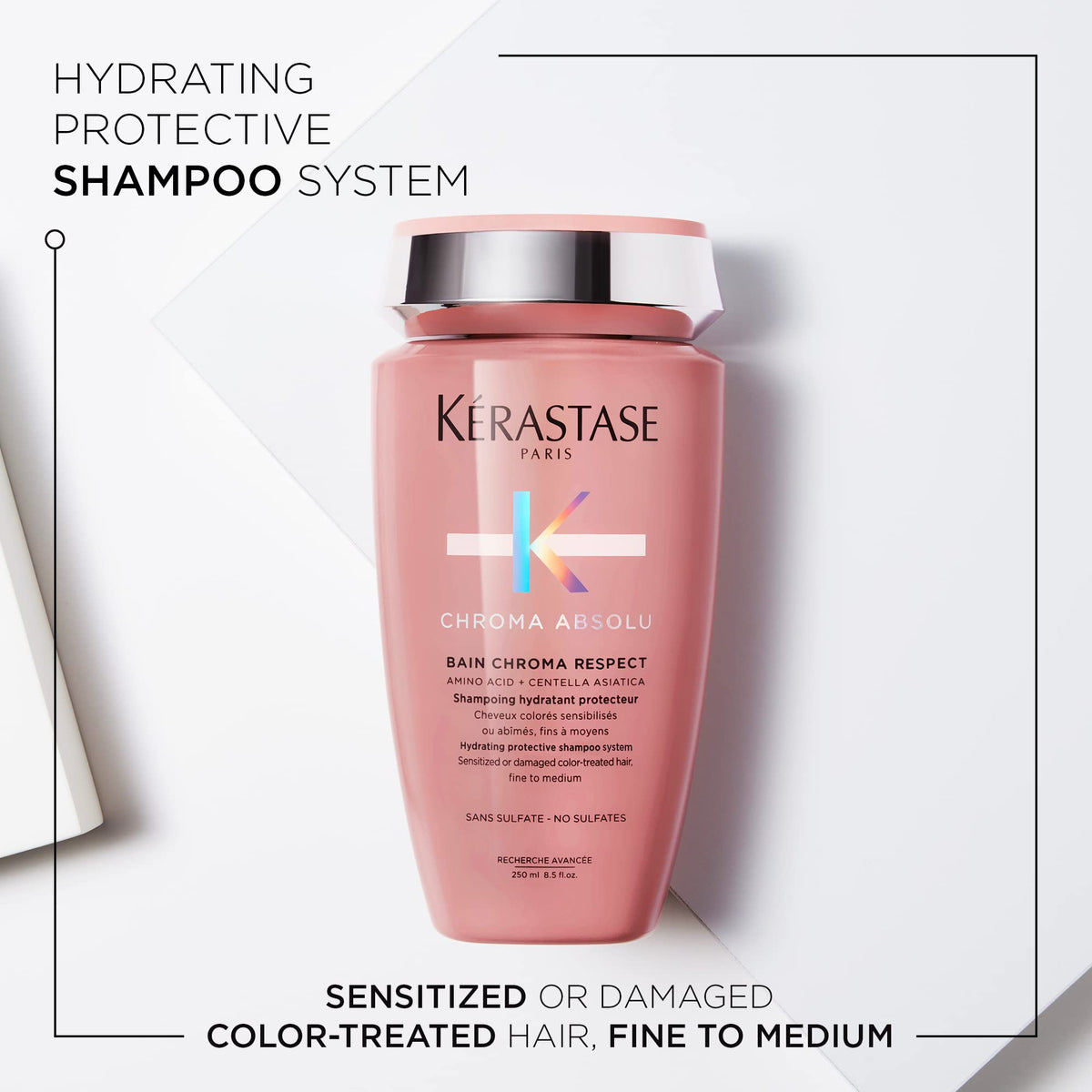 White Smoke KÉRASTASE Chroma Absolu Shampoo for Fine to Medium Color-Treated Hair