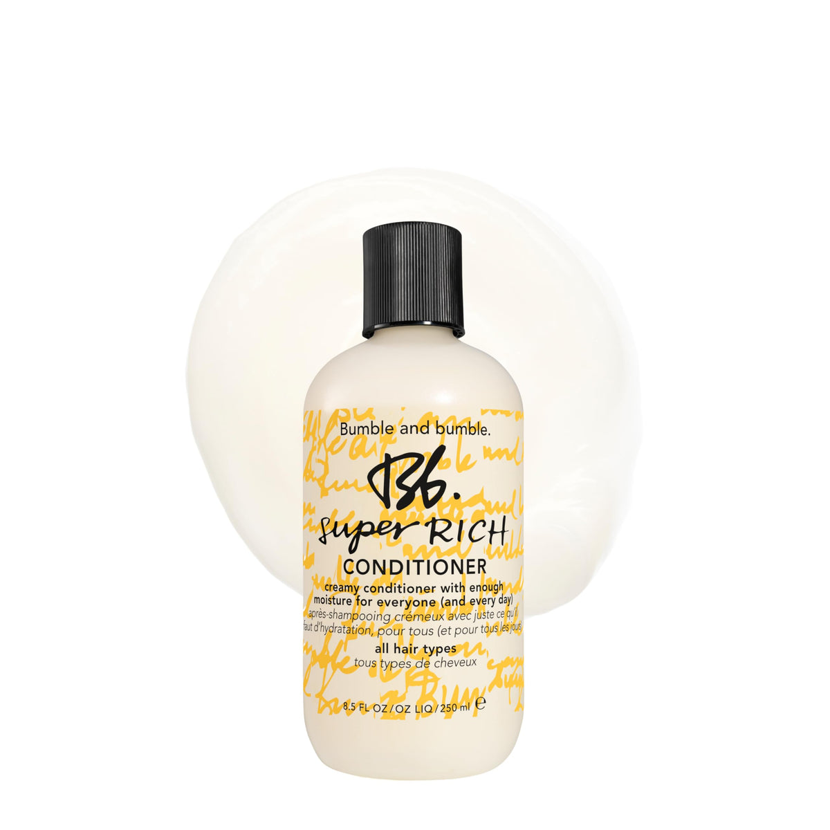 White Smoke Bumble and bumble. Super Rich Hair Conditioner For Every Day | Detangles | Adds Moisture and Shine | For All Dry Curly, Wavy, Straight Hair Types | With Glycerin + Avocado Oil