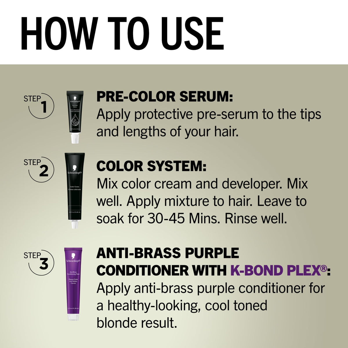 Dark Gray Schwarzkopf® Keratin Blonde 11. High Lift Natural Blonde Permanent Hair Dye